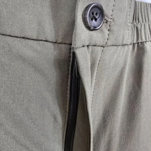 Banana Republic Lightweight Pants In Olive Green - Size L - Picture 6 of 8